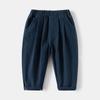 Pantalones Casuales para Niño Estilo Coreano Pantalones para Niños Primavera 2024 Nuevo Pantalones de Moda para Bebé Trendy Una Pieza Envío Directo