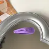 Versión coreana de clip BB de pintura de color de 5 cm superficie brillante pintura en aerosol base para pasador de pelo de niño clip para flequillo de pelo roto pasador de pelo color caramelo