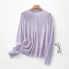 Cárdigan de punto de lana y terciopelo de estilo minimalista sin costuras para mujer, chaqueta ligera, top versátil y cálido de manga larga
