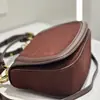 Gchi 25 Bolso de Silla de Montar Nuevo Piel Genuina Gama Alta Retro Bolso de Hombro Único Cruzado Lujo Ligero Alta Calidad Disparo Real para Transfronterizo