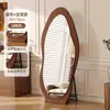 Espejo de cuerpo entero espejo de suelo para el hogar estilo celebridad de internet forma irregular espejo de pared sensación de alta gama espejo de tocador espejo de probador de dormitorio fabricante