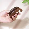 Sándalo Dorado Cinco Dedos Bola Peine de Madera Cabeza Masajeador de Meridianos del Cuero Cabelludo Raspado Hogar Femenino Suavizado del Cabello Punto Peine de Madera Multifuncional