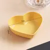 Plato para Condimentos de Paja de Trigo Plato Creativo Japonés en Forma de Corazón Plato para Condimentos Plato Doméstico para Salsas Plato para Snacks Plato Pequeño para Salsa de Soja