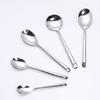 Serie Mango Inclinado Acero Inoxidable 410 Cuchillo Tenedor Cuchara Vajilla Comida Occidental Juego de Cuchillo y Tenedor Suministros para Hotel Juego de Regalo Explosiones