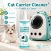 KineShineX Caja Espacial para Gatos Limpiador Transportadora de Mascotas para Avión Mochila Desodorante, Removedor de Pelo, Removedor de Manchas, Limpiador de Secado Rápido