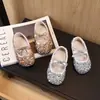 Nuevos Zapatos de Princesa con Lentejuelas para Primavera y Otoño para Niñas Pequeñas, Zapatos Mary Jane para Niños, Zapatos de Cuero de Alta Gama para Niñas