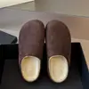 Zapatillas de invierno retro de suela gruesa sin cordones, punta cerrada, estilo nuevo para persona perezosa, forradas de felpa, engrosadas, zapatos peludos