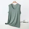 Nuevo Chaleco Modal de Talla Grande para Mujer, Adecuado como Capa Base o Prenda Exterior, Camiseta Interior Delgada de Verano Holgada