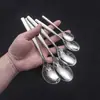 Cuchillo, Tenedor y Cuchara de Acero Inoxidable con Cuentas, Vajilla Occidental, Cuchillo y Tenedor para Bistec de Restaurante, Cuchara y Tenedor de Servicio Público, Juego de Tenedor y Cuchara para el Hogar