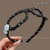 Diadema colorida de estilo francés para mujer, accesorio para el cabello de lujo de alta gama, diadema antideslizante para lavarse la cara, hace que la cara parezca más pequeña