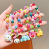 Pulsera Sanrio Kuromi para Niños Pulsera de Dibujos Animados Dulce y Linda Hecha a Mano para Niñas Pulsera de Regalo Pequeño Joyería
