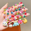 Pulseira Kuromi Infantil Sanrio Meninas Doce Fofa Desenho Animado Feita à Mão Corda de Mão Pequeno Presente Acessórios Delicados
