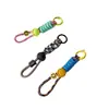 Adecuado para todo tipo de fundas de teléfono móvil, cordón corto para colgar, adornos colgantes, candado para llaves, mochila, cara sonriente de colores, cuerda para colgar con tarjeta