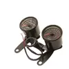 Conjunto de Instrumentos Modificado para Motocicleta Instrumento Retrô Tacômetro Eletrônico Odômetro Duplo Medidor de Código de Quilometragem Macaco