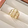 Anillo de Acero Inoxidable con Diseño de Mariposa Calada, Moda Europea y Americana, Anillo Ins de Gama Alta, Anillo de Acero de Titanio Que No Se Desvanece Fácilmente