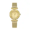 Nuevos Relojes para Mujer al por Mayor Transfronterizos de Nicho Relojes Dorados Relojes de Pulsera Sencillos Elegantes de Malla de Acero Cuarzo para Mujer