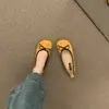 Zapatos Planos de Boca Baja para Ropa Exterior de Mujer 2024 Nuevo Estilo Coreano Versátiles Casuales sin Cordones Ropa de Trabajo Zapatos Planos de Noche