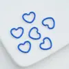 Anillo Abierto en Relieve de Corazón Pintado de Colores, Anillo Sencillo con Forma de Corazón, Anillo con Relieve de Estrella de Cinco Puntas, Aro de Salto, Anillo de Conexión