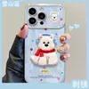 Adecuado para funda de teléfono móvil Apple 17Promax Iphone15 Puntos Perro West Highland 16 Pelaje Electroplateado 14 Lindo