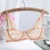 Roupa Íntima Feminina Popular Taobao Fina Respirável, Sutiã de Renda Completa, Sutiã Push-Up Ajustável Atacado Fabricante