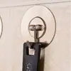 Gancho sin taladro, gancho adhesivo redondo de acero inoxidable sin costuras gris cepillado, gancho de cocina, gancho para ropa de baño, gancho para parte trasera de puerta