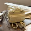Bolso de Mano de Cuero con Cera de Aceite Estilo Coreano de Alta Calidad para el Verano 2025 Mochila Popular de Nicho de Moda Multiusos