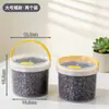 Pote de Armazenamento de Grãos de Café BNBSA Hermético e à Prova de Umidade, Pote Selado de PP de Grau Alimentício para Armazenamento de Alimentos Secos e Chá de Ervas