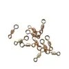 Conector de anel feminino e feminino de liga em relevo em massa giratório estilo americano de oito anéis em aço inoxidável