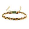 Comércio Exterior Transfronteiriço Joias Corda de Cera Trançada Pulseira de Mão Brinquedo Pulseira Trançada de Três Fios Colorida Cruzada Conjunto Ajustável para Casal