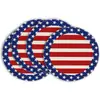 Jogos Americanos Redondos com Estrelas do Dia da Independência Americana em Estampa Vermelha, Azul e Branca, Populares no Temu, Venda Direta do Fabricante
