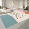Mesa de Centro para Sala de Estar, Estilo Creme de Luxo Leve Antiderrapante Tapete de Chão para Baia de Janela Sem Lavagem, Tapete de Cabeceira para Quarto