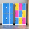 Armario de Hierro para Piscina de Color con Cerradura Armario de Almacenamiento para Vestuario de Baño Peluquería Gimnasio