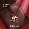 Colar de ouro areia vietnamita alto sentido esmalte trojan pingente feminino pequeno longo prazo não desbota primeira joia fornecimento yiwu