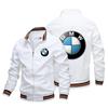 Jaqueta de Motocicleta Estampada Masculina Nova Europeia e Americana Outonal Transfronteiriça Cardigan de Passeio Masculino de Rua Casaco com Zíper