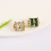 Cor de ouro 18K retentora de cor contas de zircônia microcravejadas contas de barril com furo grande acessórios de joias feitas à mão para pulseira colar