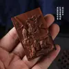 Accesorios de Madera de Azufaifo Golpeada por el Rayo, Colgante de Bodhisattva Weituo, Colgante de los Cinco Dioses de la Riqueza, Colgante de Zhong Kui, Manualidades Talladas DIY, Accesorios para Colgantes de Collar