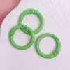 Cierre de Resorte Pintado Color Caramelo Herrajes para Maletas Cierre Abierto de Resorte Accesorios para Joyería Anillo para Tarjeta de Metal Anillo para Libro Llavero