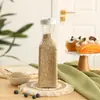 Olla de Plástico Cuadrada para Jugos de 1.5L Transparente con Tapa Abatible Sellada Tetera para Agua Fría Botella de Empaque para Detergente Líquido Crema de Baño
