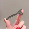 Pinza de Pico de Pato con Pedrería Horquilla de Perlas Estilo Japonés y Coreano Celebridad de Internet Nuevo Estilo Clip Lateral para Cabello Suelto Clip para Flequillo Accesorios para el Cabello de Principio de Primavera