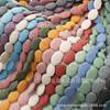Colar Pulseira Oval de Pedra Vulcânica Colorida com Contas Acabadas Contas Soltas para Montagem de Joias DIY Acessórios Atacado
