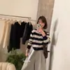 ¡Contiene 10% de lana y 5% de pelo de conejo! Producto premium de Shisanxing IMISS 2026 suéter cárdigan de punto a rayas para mujer