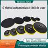 Lixa Flocked Ventosa Esmerilhadeira Angular Ventosa Disco de Corte para Lixamento com Água Desengripante Lixamento Poeira Disco Elétrico Aderente Disco de Polimento