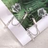 Aretes geométricos cuadrados de borla de una pieza Qi Yu alrededor del mismo estilo dulce y cool aretes de clip para oreja de cadena de cuentas redondas largas