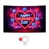 Ambiente Romántico Transfronterizo Parejas Decoración Fotográfica para Fiestas de Alto Nivel Día de San Valentín Bandera de Garaje Banner Tela de Fondo