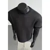 2026 HT25147 Camiseta de Manga Larga con Cuello Redondo Talla Grande Longitud Extendida M-5X HT26709-Especial P21
