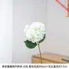 Hortênsia pequena de haste única com pétalas duplas e textura realista, visualmente realista, torna uma decoração de vaso de casa marcante e chamativa