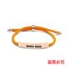 Pulsera de Cuerda Trenzada Multicolor Transfronteriza, Hay que Trabajar Duro, Regalo Conmemorativo para Amigos y Colegas, Pulsera de Acero Inoxidable Grabada