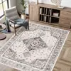 Alfombra Plegable Lavable Estilo Bohemio Transfronteriza Imitación Cachemir Alfombra de Sala de Estar Estilo Étnico Alfombrilla de Piso para Dormitorio Cocina Fábrica