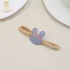 Nuevas Gomas para el Cabello de Bebé de Dibujos Animados de Verano Europeas y Americanas, Bandas Elásticas Suaves de Conejito Pequeño Hechas a Mano al por Mayor