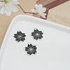 Colgante de aleación de aceite con forma de flor de cinco pétalos, hecho a mano, para pendientes, pulseras y collares, con forma de trébol de cuatro hojas y mariposa, pequeño colgante.